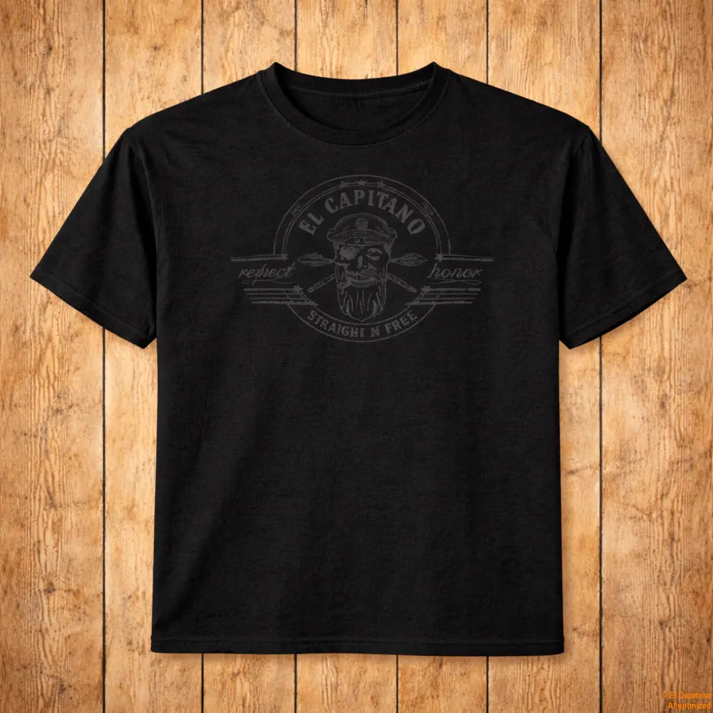 DILLIGAF Tee – Caballeros – – front-holz-6 – El Capitano