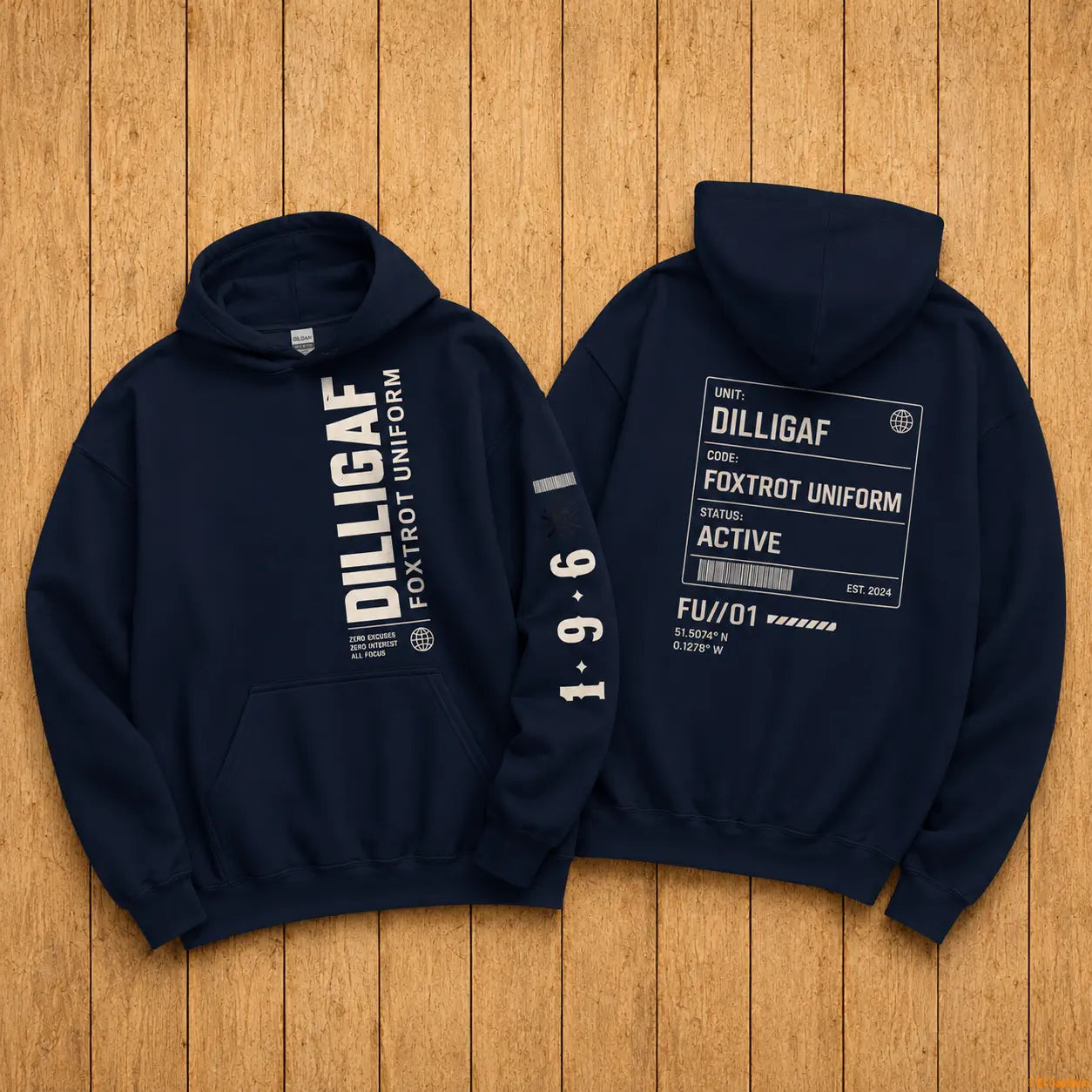 DILLIFU Hoodie - Caballeros – – navy_dilligaffu_holz_cb382238-26e6-47b2-9c14-2a078810d878 – El Capitano