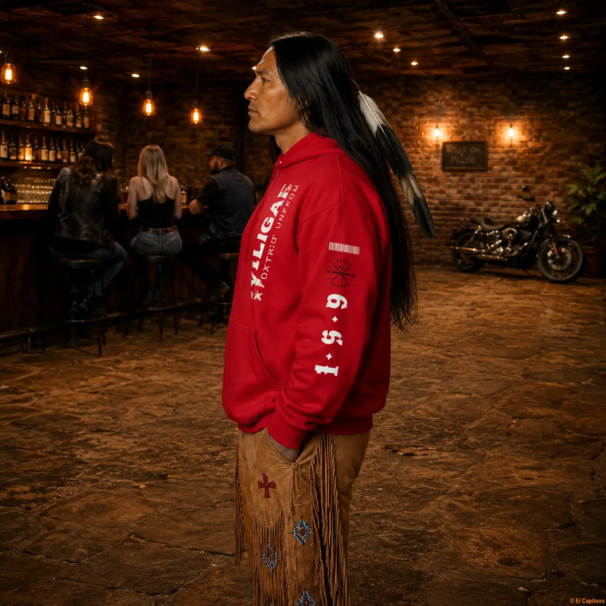 DILLIFU Hoodie - Caballeros – – red_dilligaffu_seite_mann_13659b05-0797-479e-aba1-172f5c873ee3 – El Capitano
