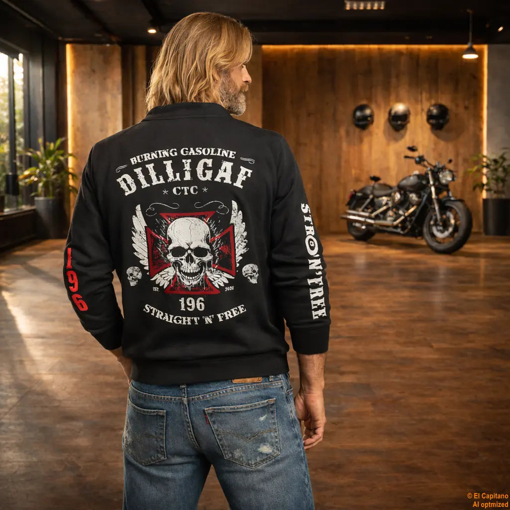DILLIGAF Sweat Jacke – Caballeros – – schwarzbackthalbDILLIGAFmannj – El Capitano