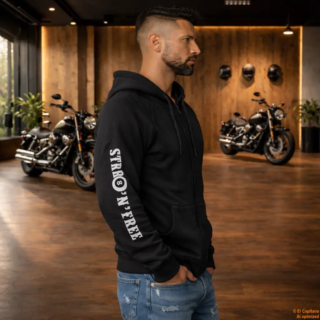 F.U.C.K. Y.O.U. Zip Hoodie – Caballeros – – schwarzrechtshalbfuckyoumann – El Capitano