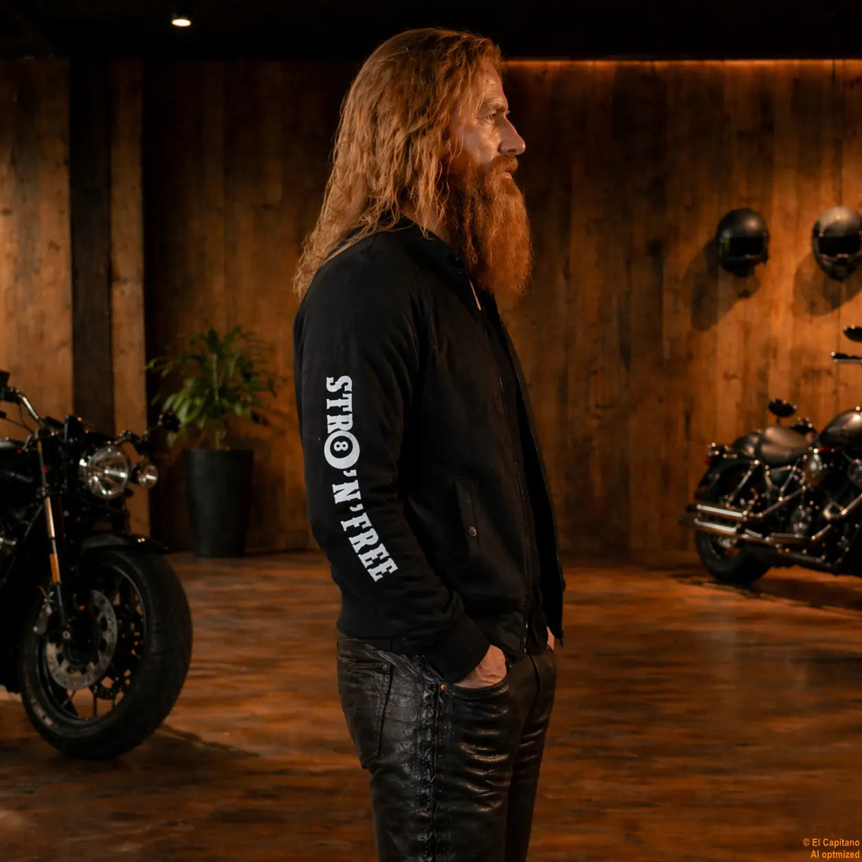 F.U.C.K. Y.O.U. Sweat Jacke – Caballeros – – schwarzrechtshalbfuckyoumannj – El Capitano